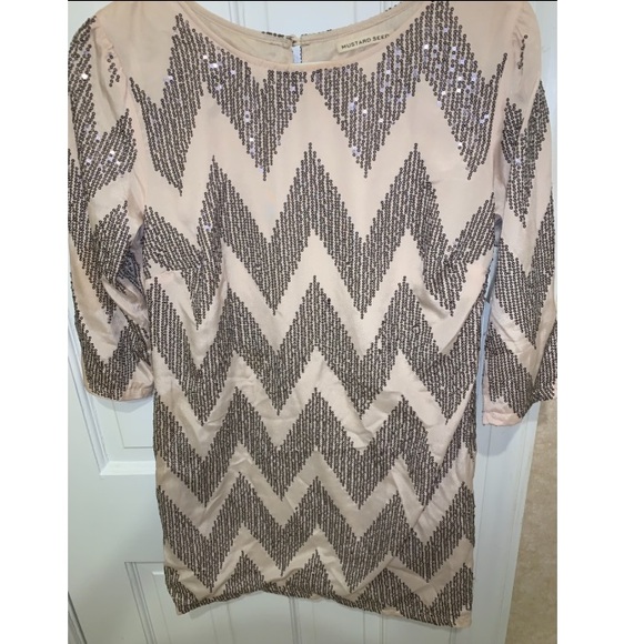 Chevron Sequin Dress - Picture 1 of 3